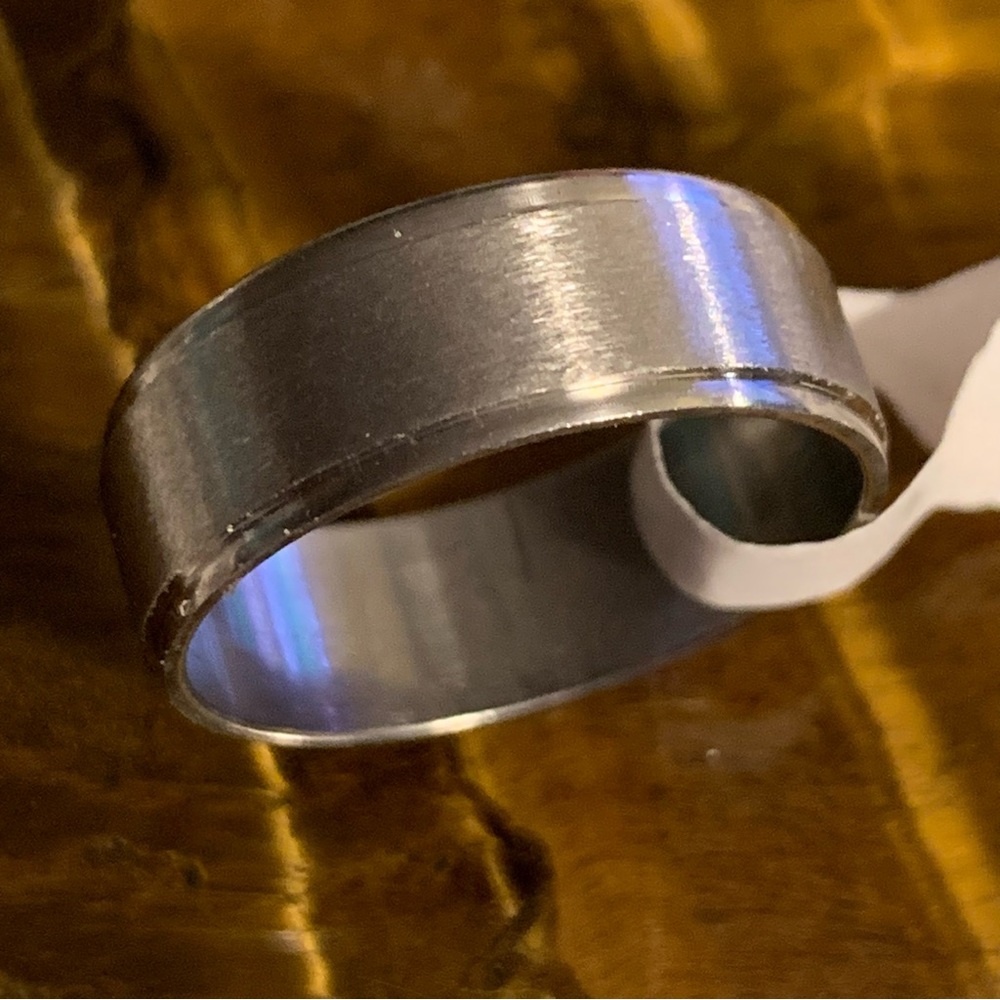Stainless steel band ring size 7.5 NWT